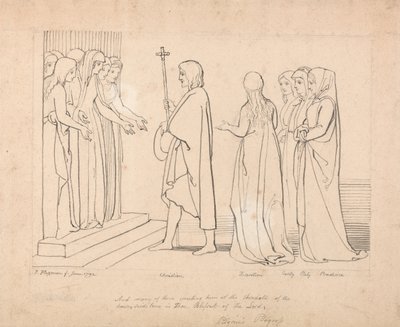 Illustratie bij Pilgrims Progress door John Flaxman